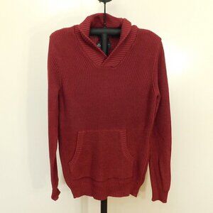 Men's Pullover Knit Shawl Colar Sweater - M